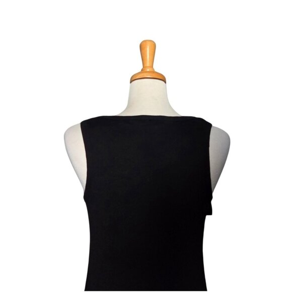 Y2K Grunge Black Winged Skull Ribbed Maxi Dress Women's Size L - Picture 4 of 7